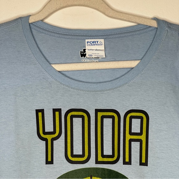 Star Wars Yoda‎ Valentine’s Graphic T-Shirt XXL- "Yoda One For Me" - Light Blue - Picture 3 of 7